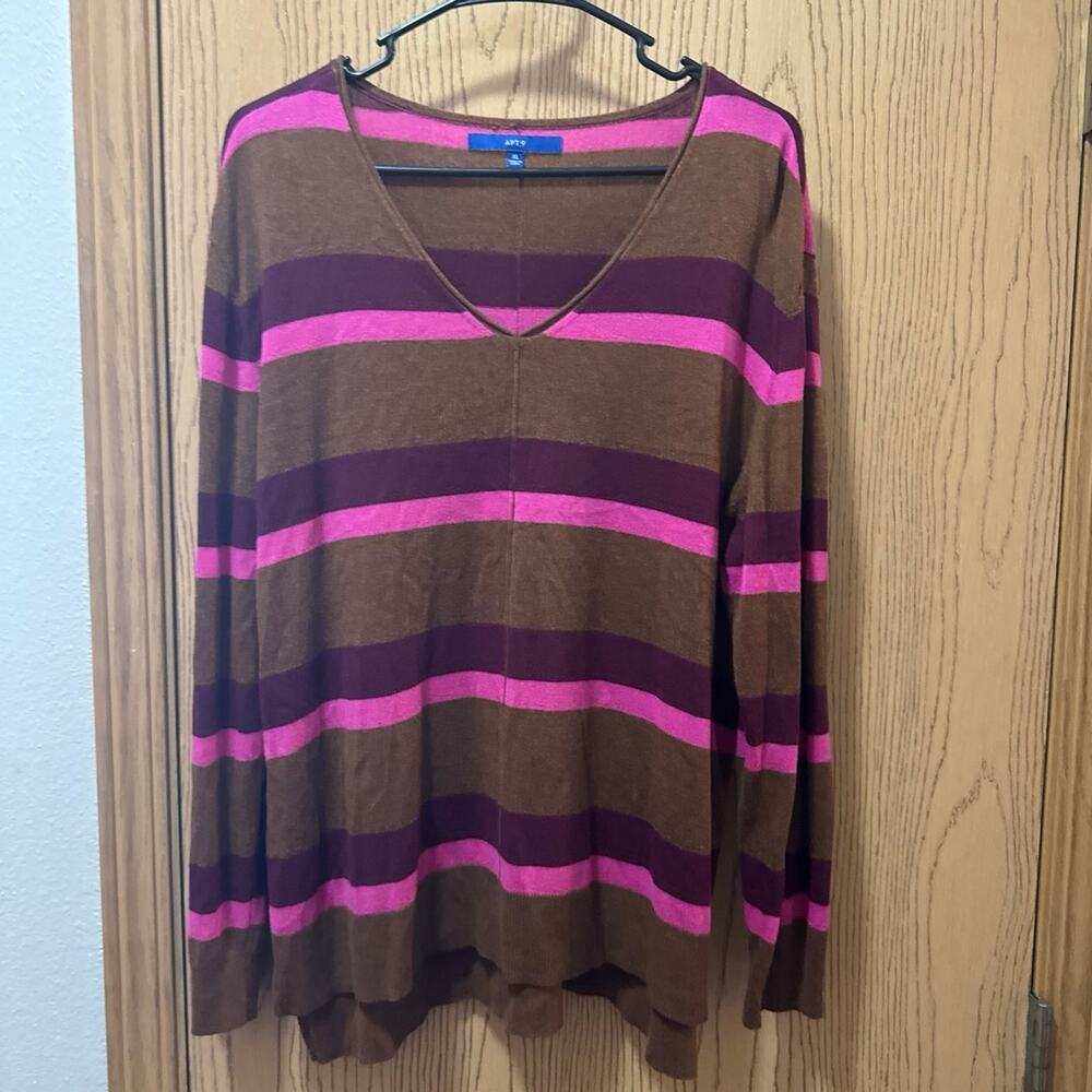 Apt.9 striped sweater size XL❤️